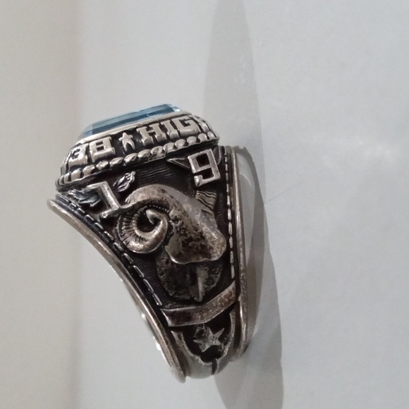 1986 high school silver ring - Picture 4 of 5